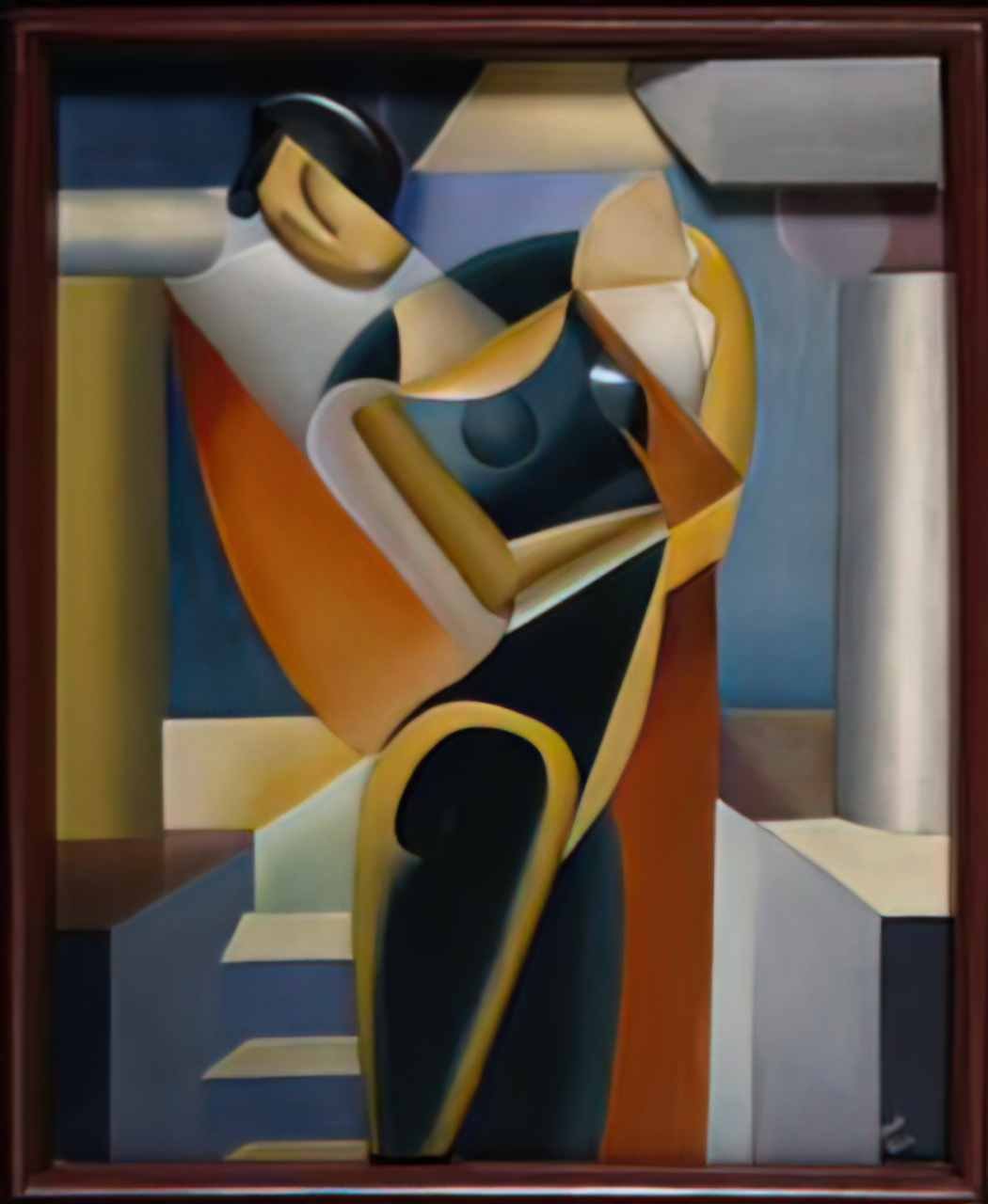 Olexandr Archipenko woman with a fan ii Art A4 Photo Print