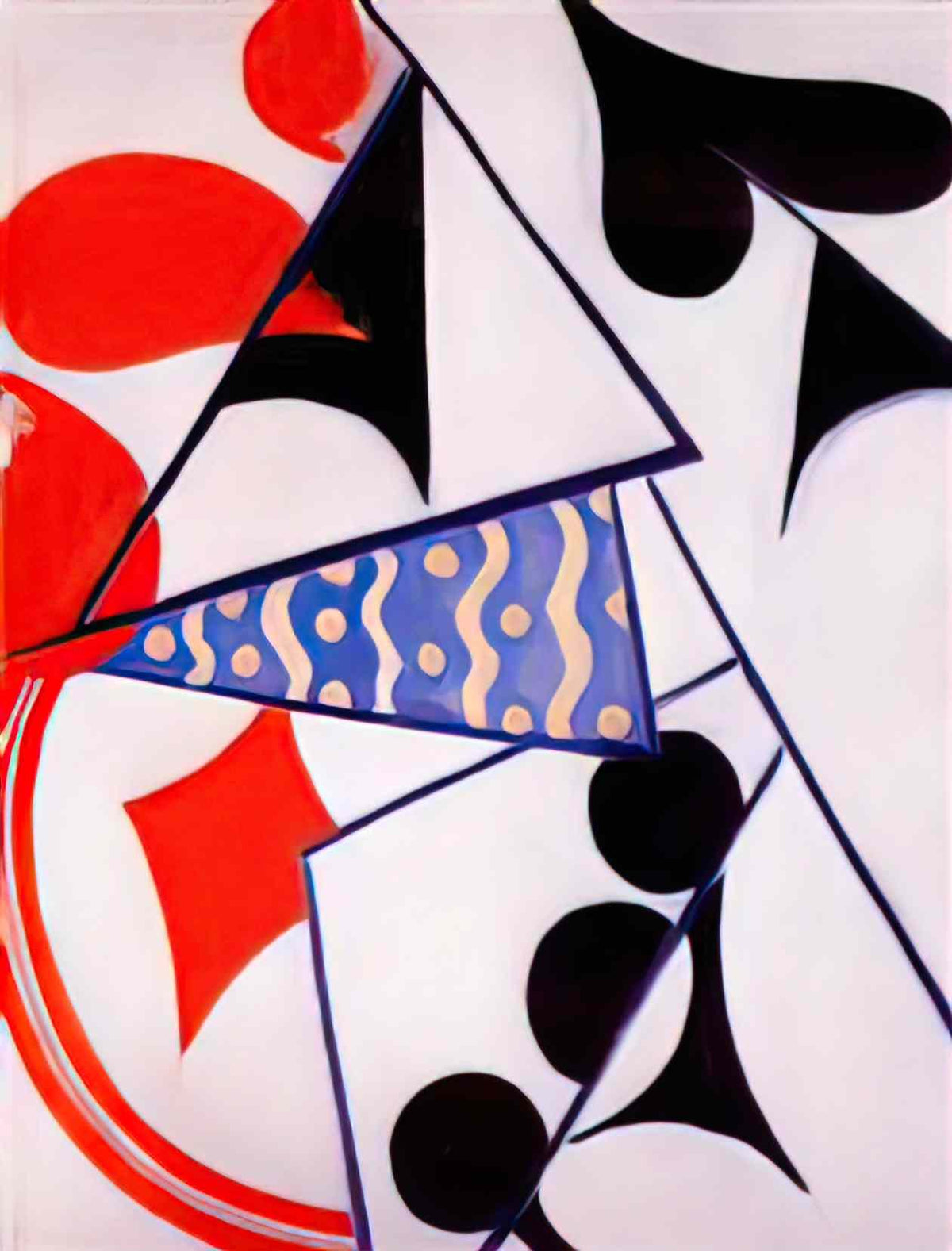Olga Rozanova four aces simultaneous composition 1916 Art A4 Photo Print