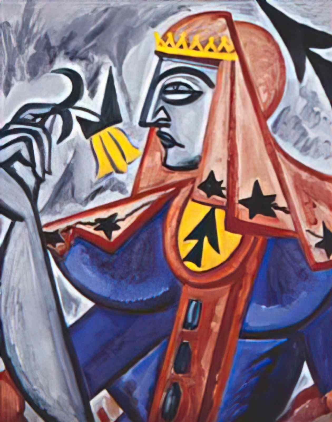 Olga Rozanova queen of spades Art A4 Photo Print