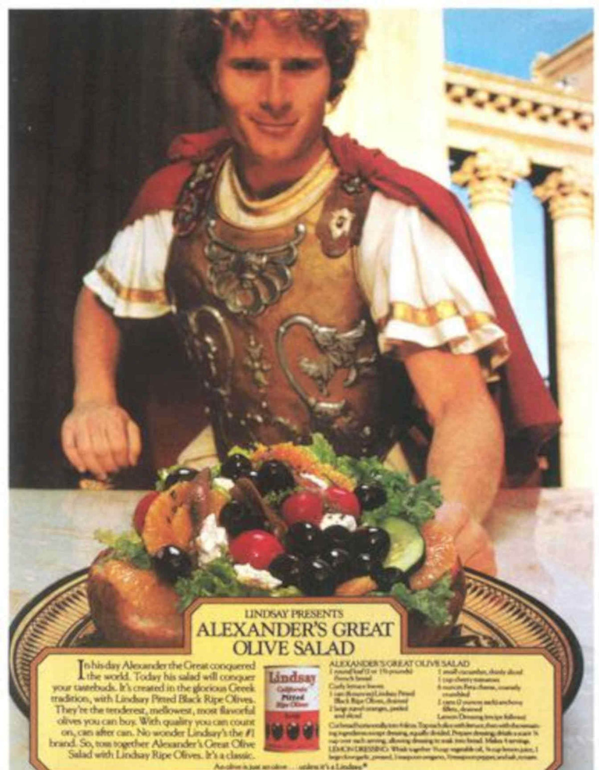 Olive Salad Alexander Vintage Retro Advert Poster A4 Photo Print