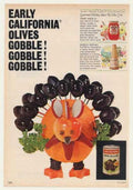 Olive Turkey Gobble Vintage Retro Advert Ads A4 Photo Print