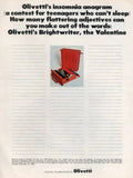 Olivetti Brightwriter Flyer 1960s Vintage Retro Advert
