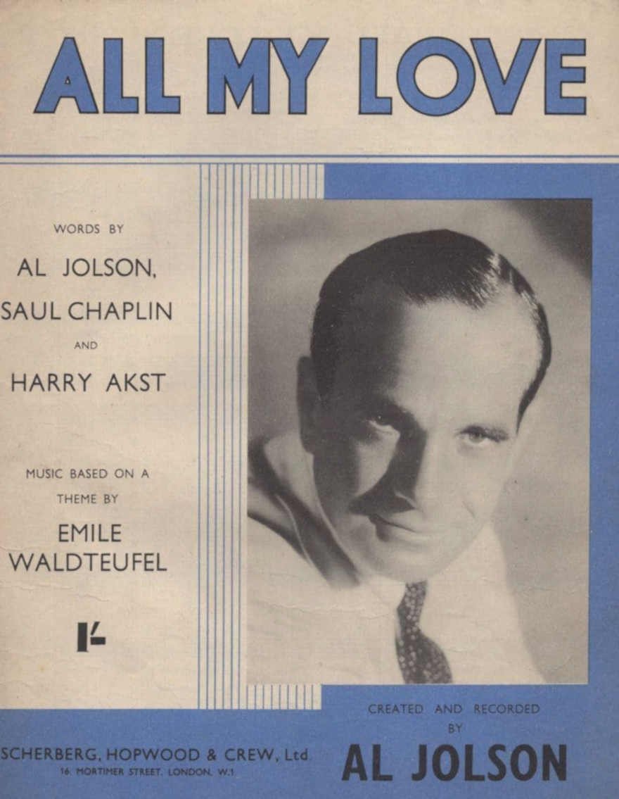 Olson Chaplin Sheetmusic Vintage Retro Advert Ads A4 Photo Print