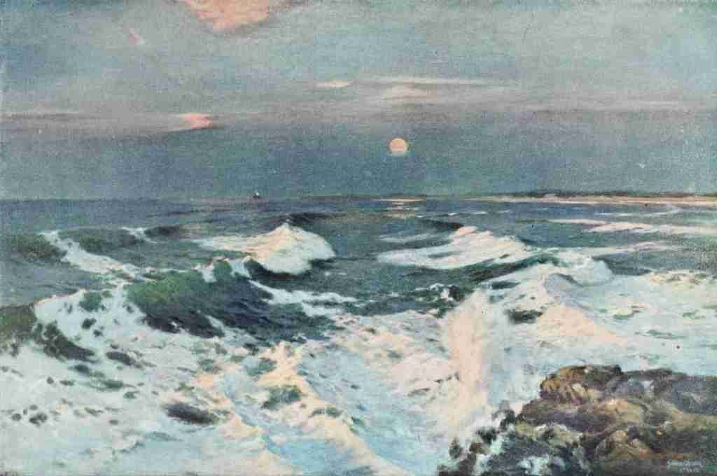 Olsson Julius 1864 1942 The Studio 1910 Between the Sunset and the Moon A4 Photo Print