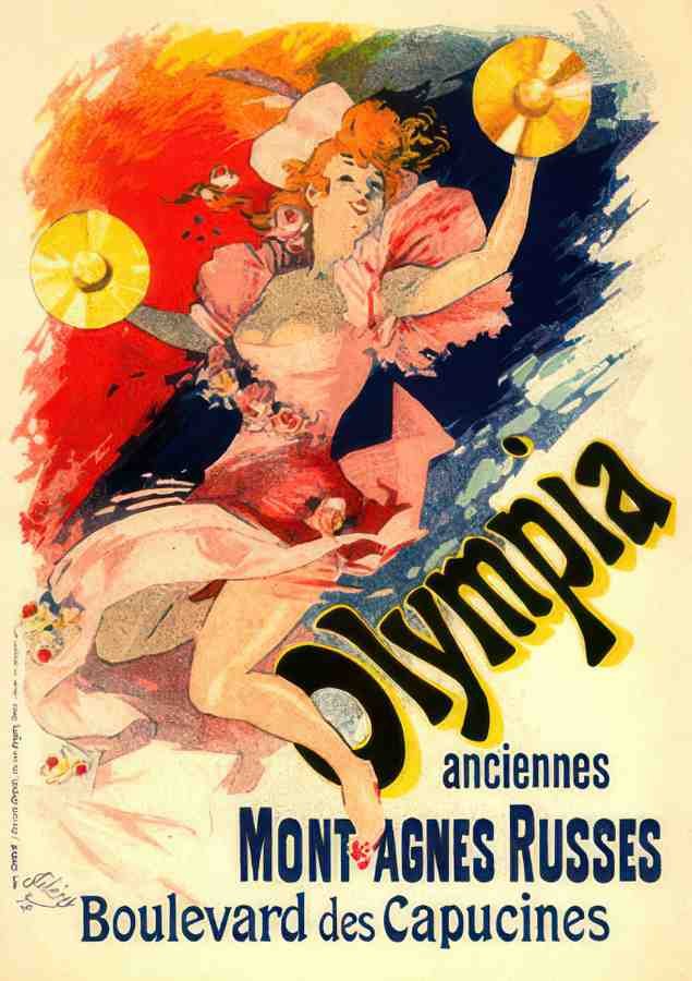 Olympia by Cheret Vintage Advert A4 Photo Print