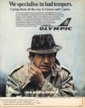 Olympic Airways Tempers 1960s Vintage Retro Advert