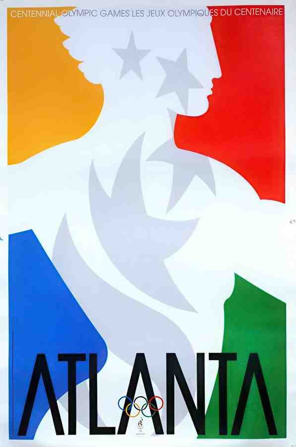OlympicAtlanta Vintage Advert A4 Photo Print