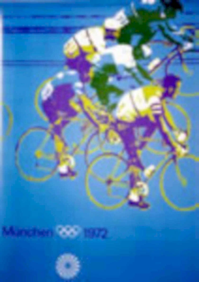 Olympics Munchen Cycling Vintage Retro Advert Poster A4 Photo Print