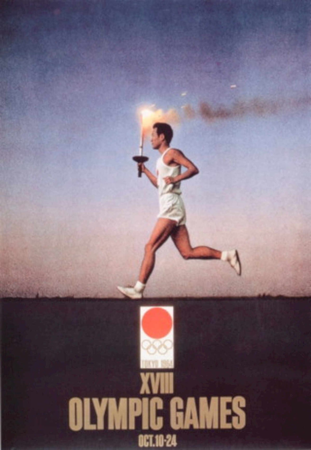 Olympics Tokyo Runner 1960s Vintage Retro Advert