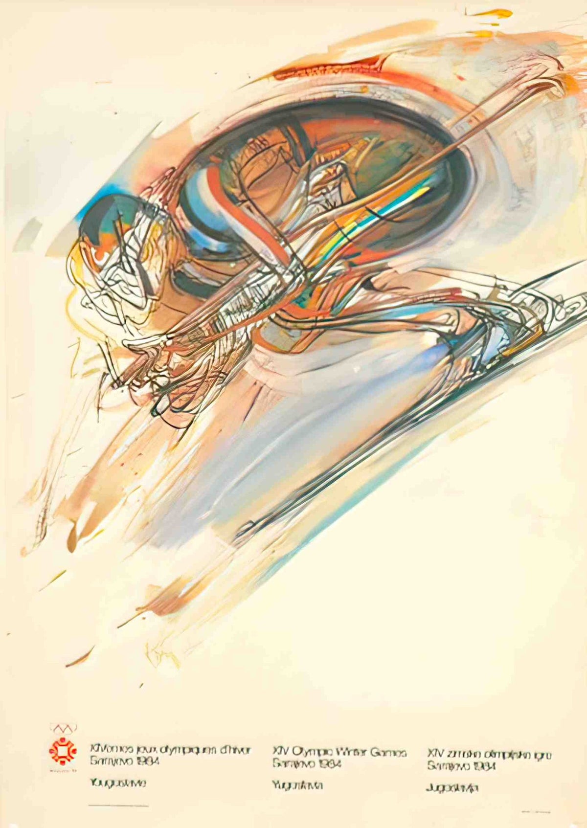 Olympics84SMDownhill Advert A4 Photo Print
