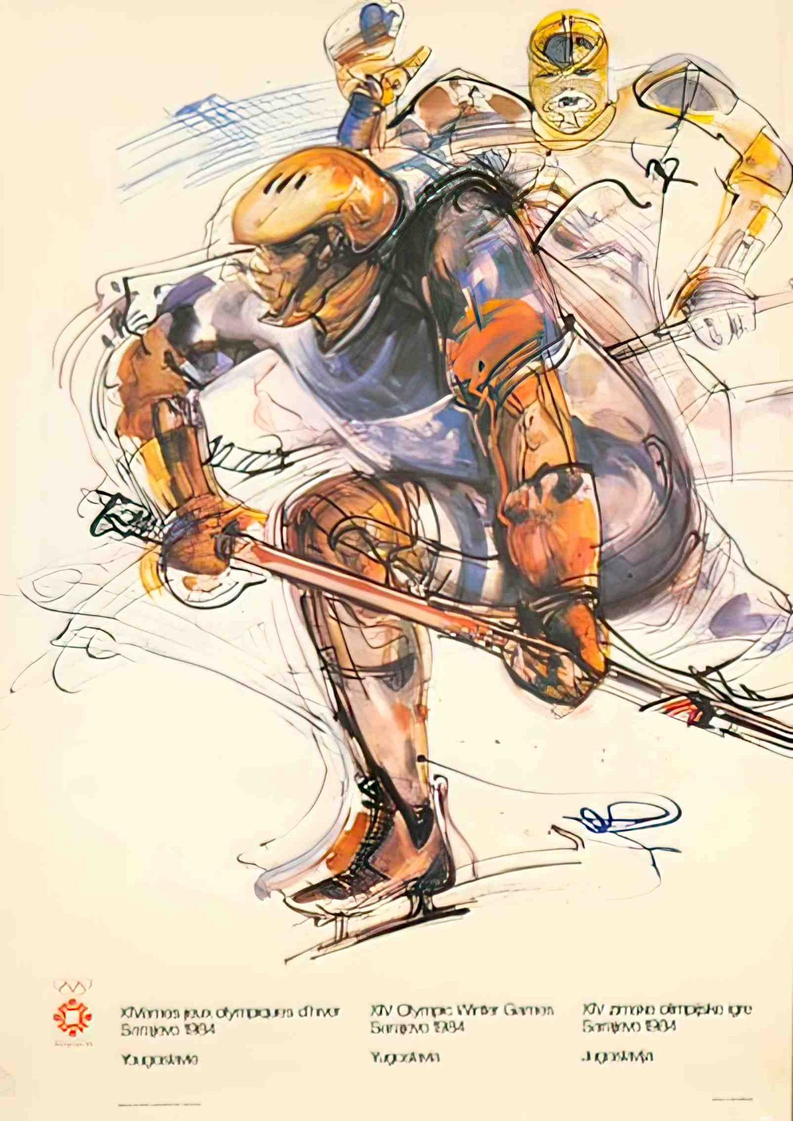 Olympics84SMHockey Advert A4 Photo Print