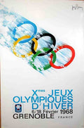 OlympicsGrenoble Vintage Advert A4 Photo Print