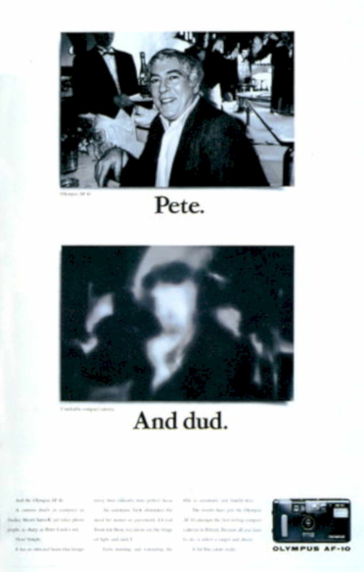 Olympus Af10 Party 1990s Vintage Retro Advert