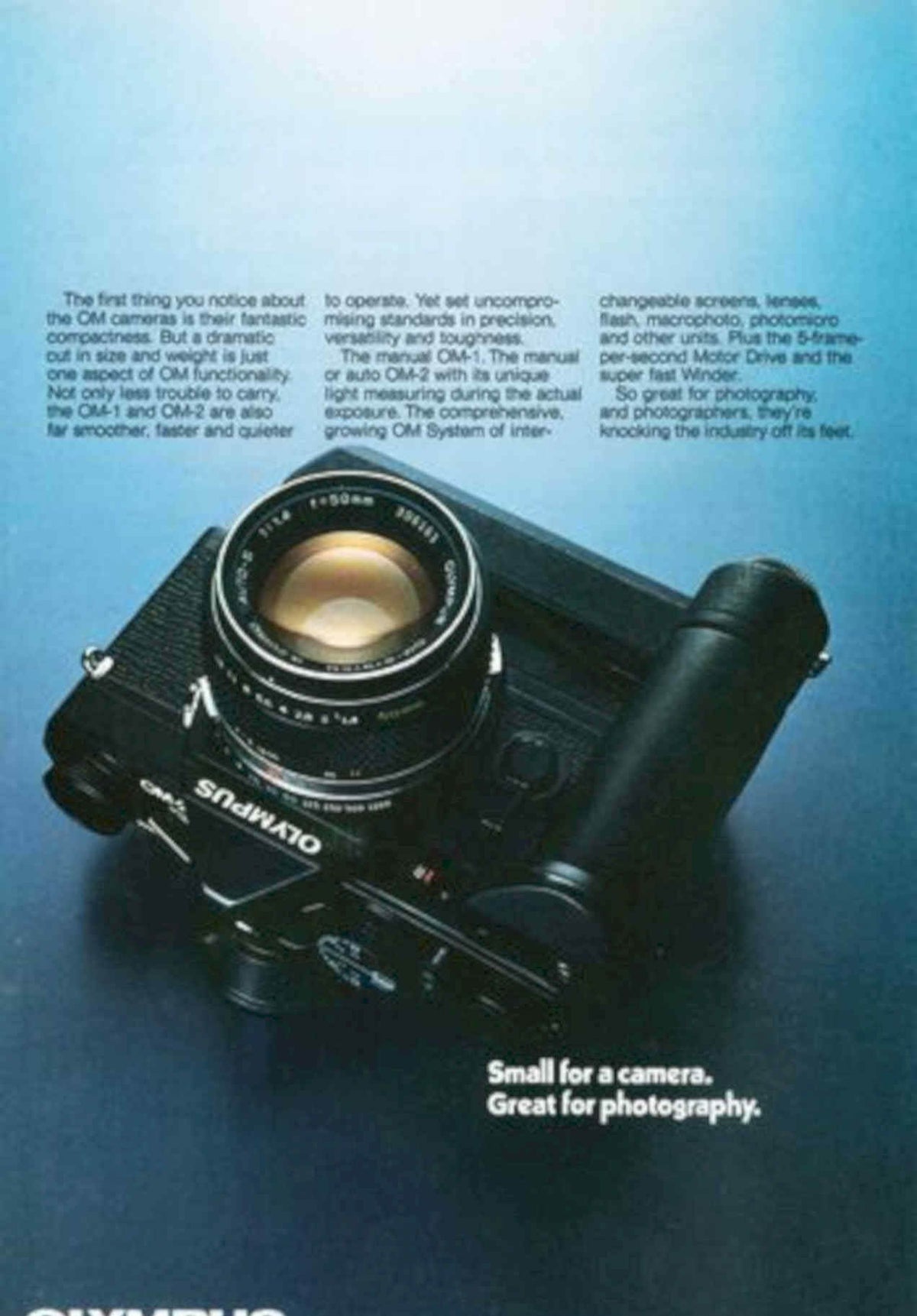 Olympus Om2 Camera 2 Vintage Retro Advert Poster A4 Photo Print