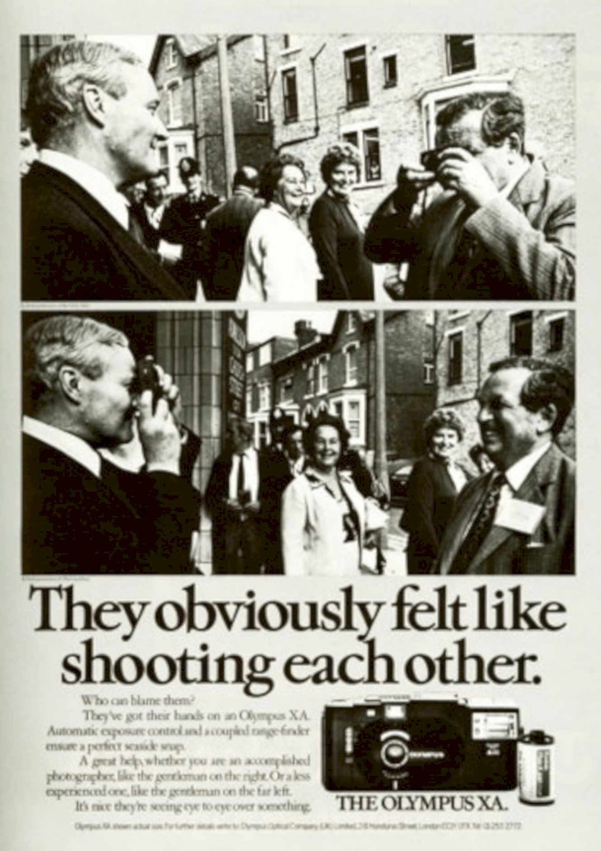Olympus Xa Street 1980s Vintage Retro Advert