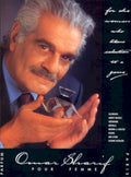 Omar Sharif Pour 1990s Vintage Retro Advert