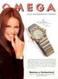 Omega Constellation Watch 1990s Vintage Retro Advert
