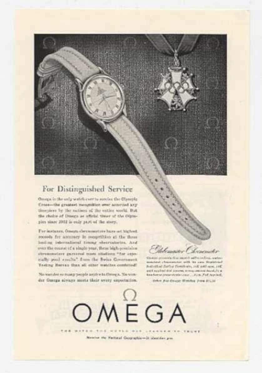 Omega Watch Service Vintage Retro Advert Ads A4 Photo Print