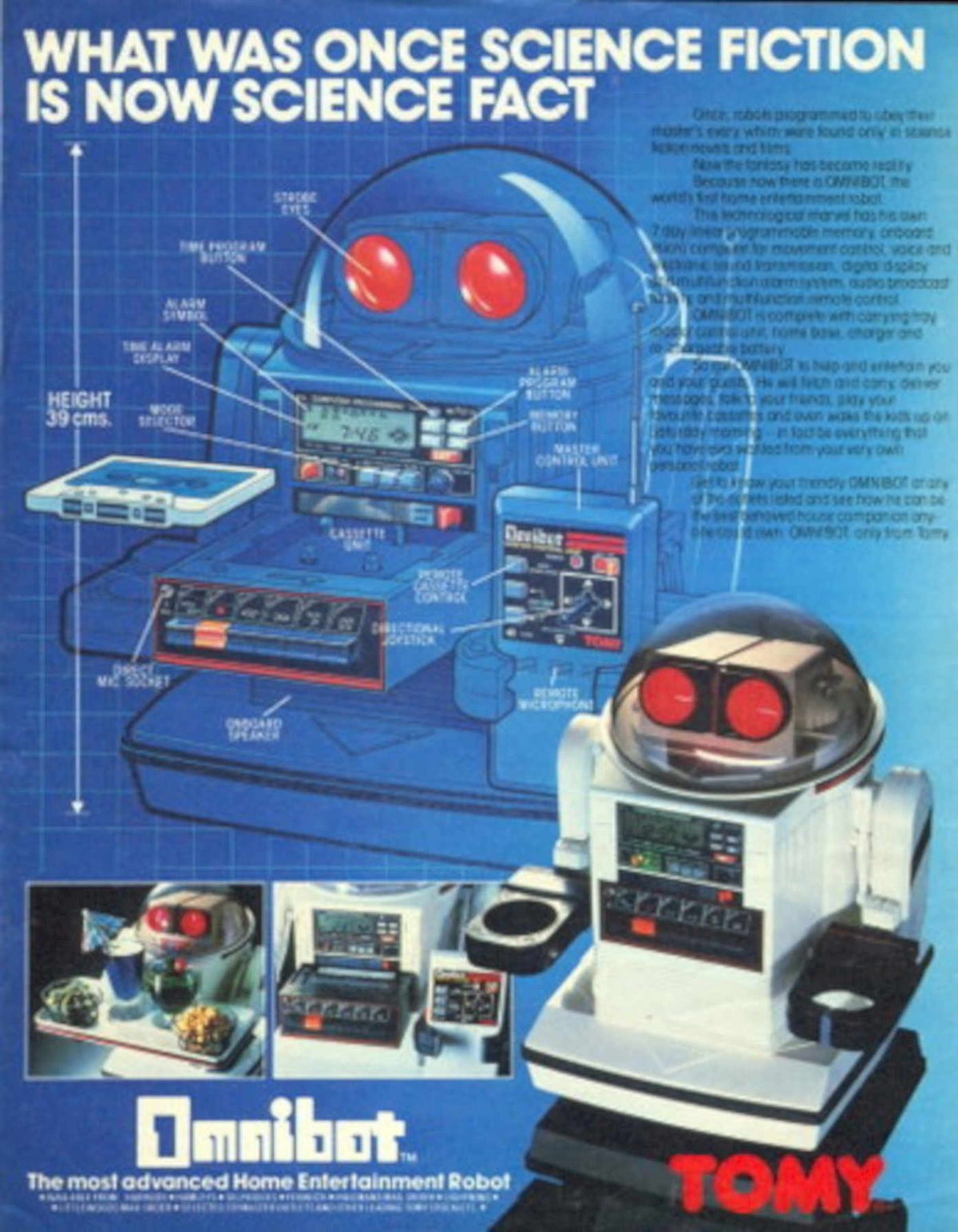 Omnibot Robot Toy 1990s Vintage Retro Advert