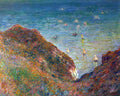 On The Cliffs Of Pour Ville Fine Weather Monet A4 Photo Print