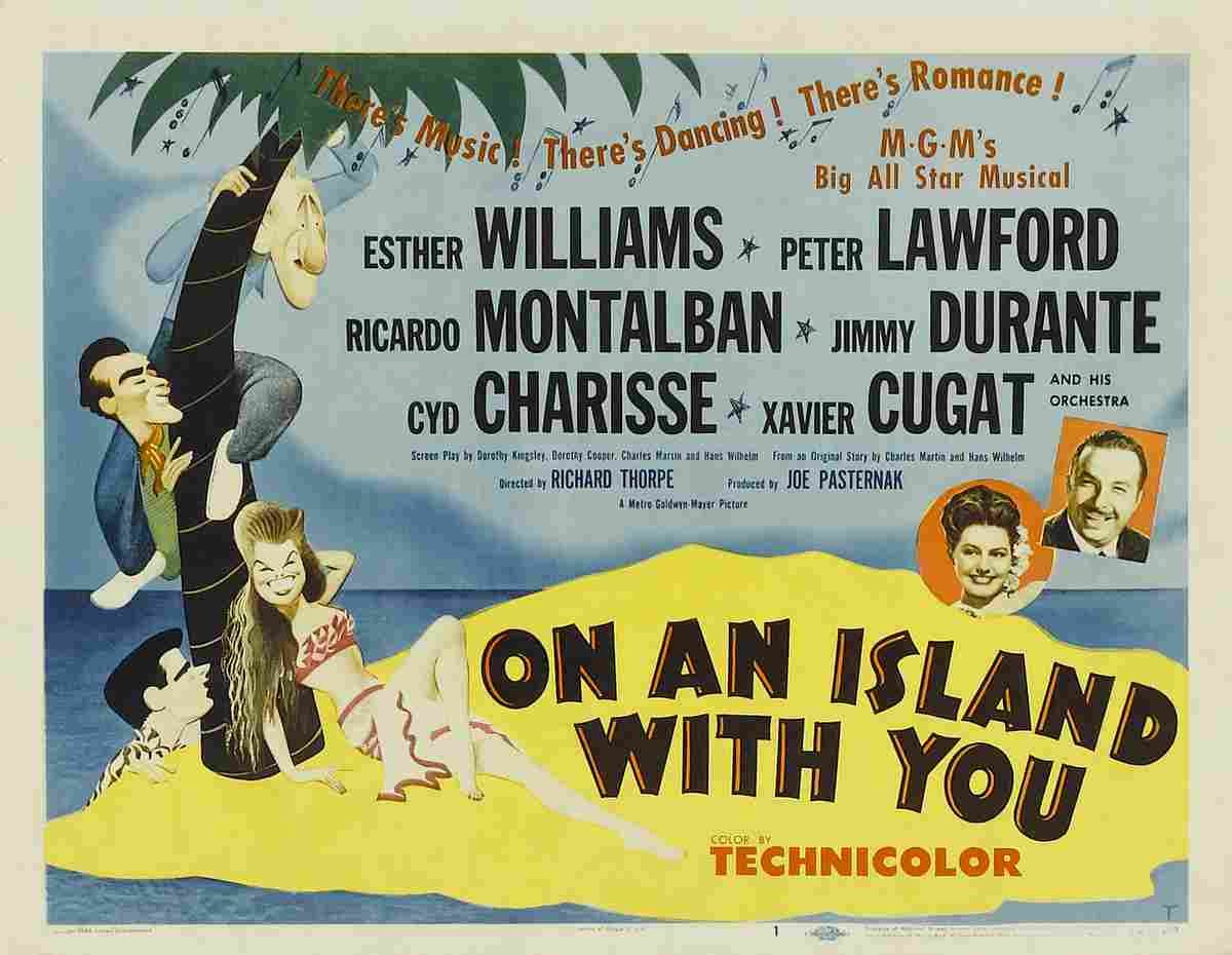 On an Island With You 02  film star poster A4 Photo Print