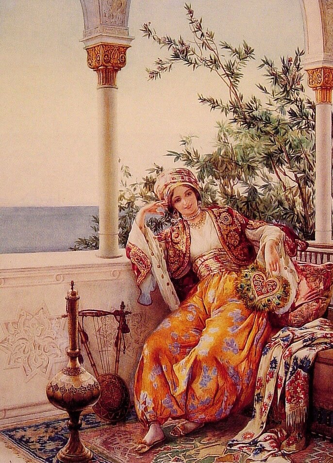 On the Balcony Art A4 Photo Print
