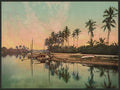 On the Miami River Vintage A4 Photo Print