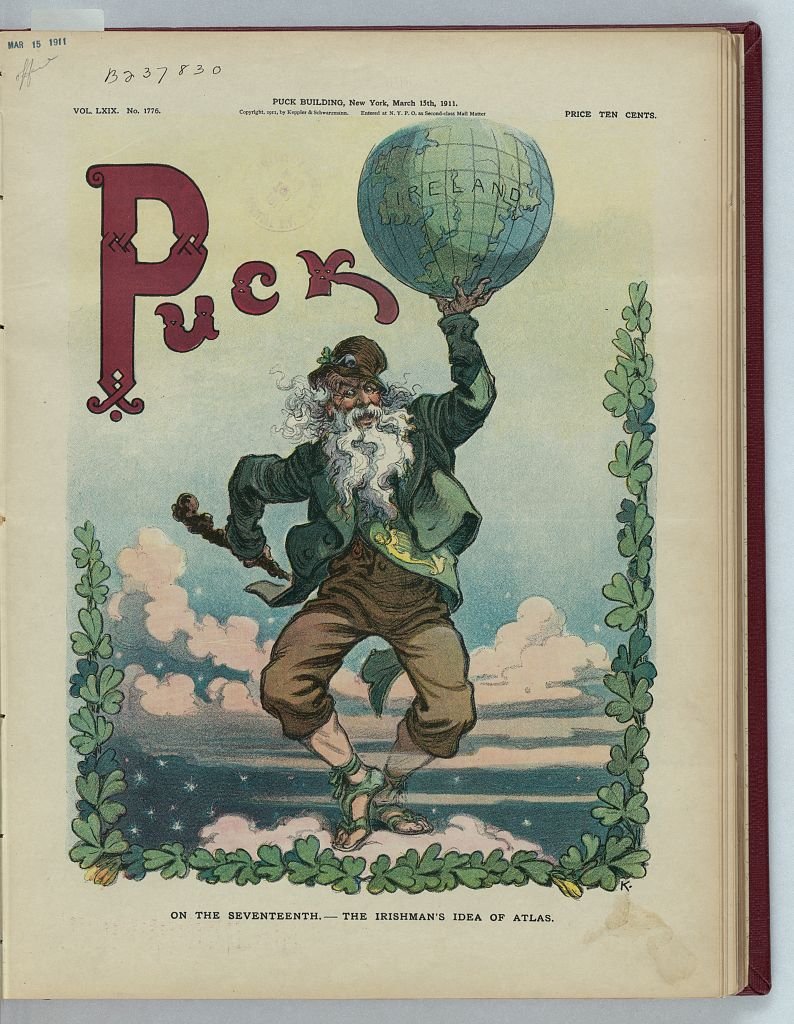 On the seventeenth the Irishman's idea of Atlas PUCK A4 Photo Print