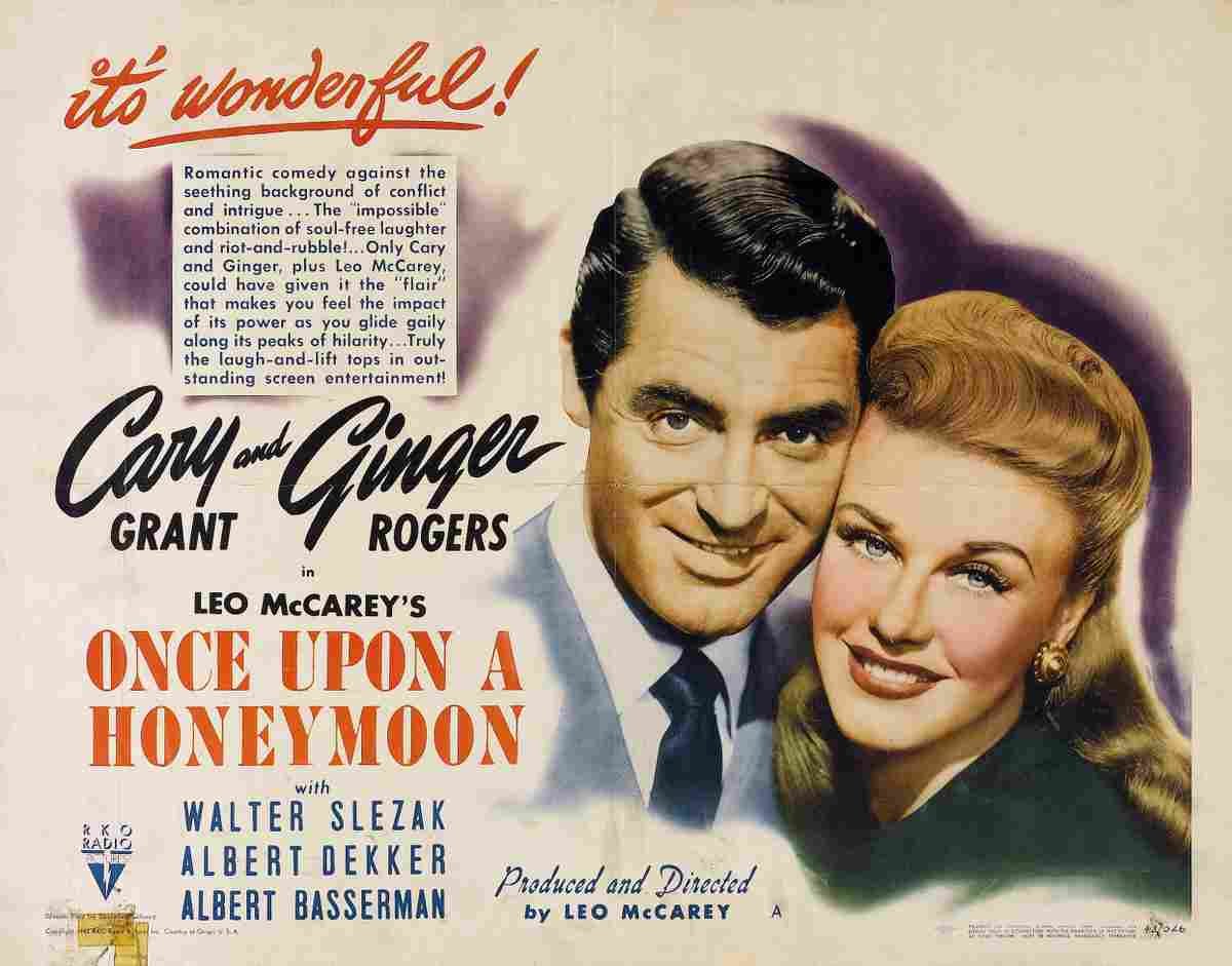 Once Upon a Honeymoon 03  film star poster A4 Photo Print