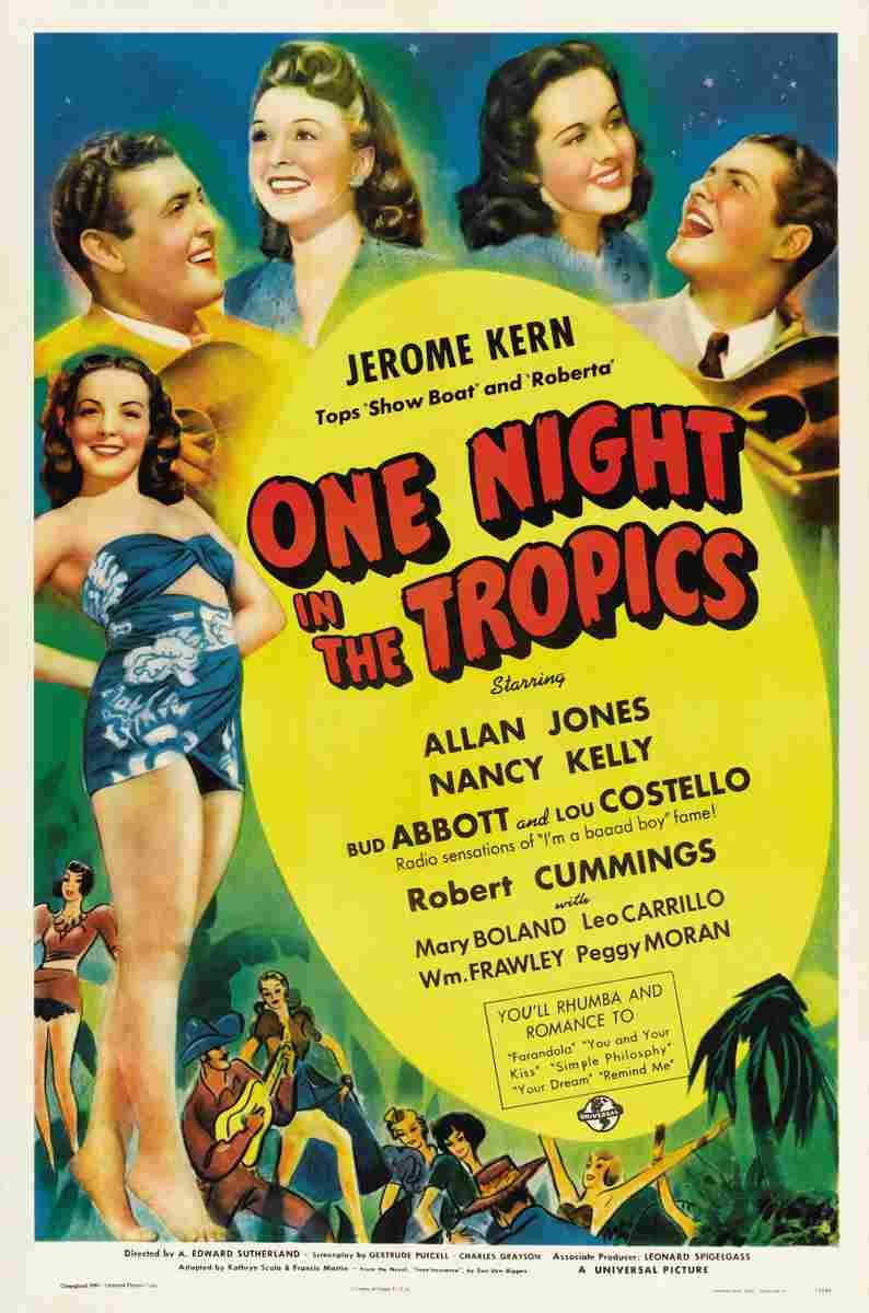One Night in the Tropics 01  film star poster A4 Photo Print