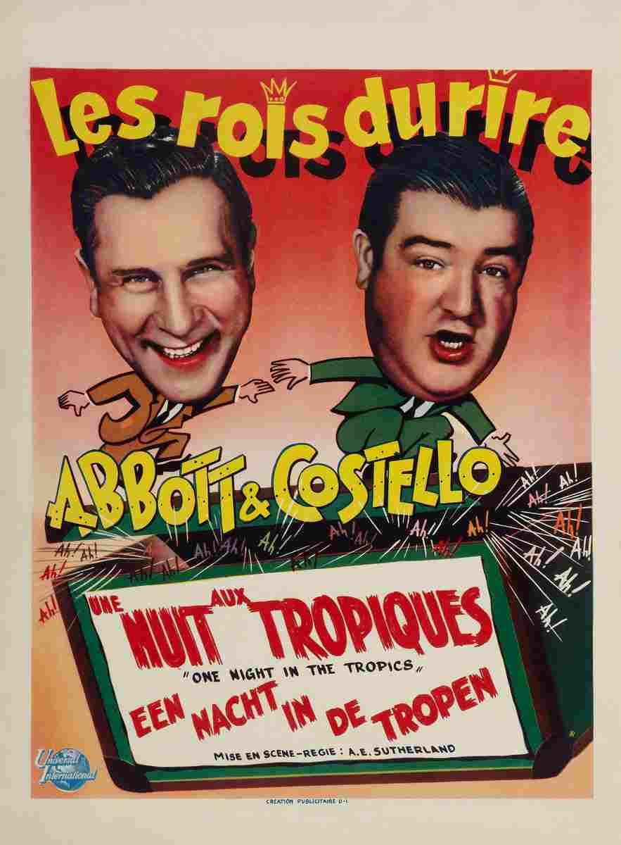 One Night in the Tropics 03  film star poster A4 Photo Print