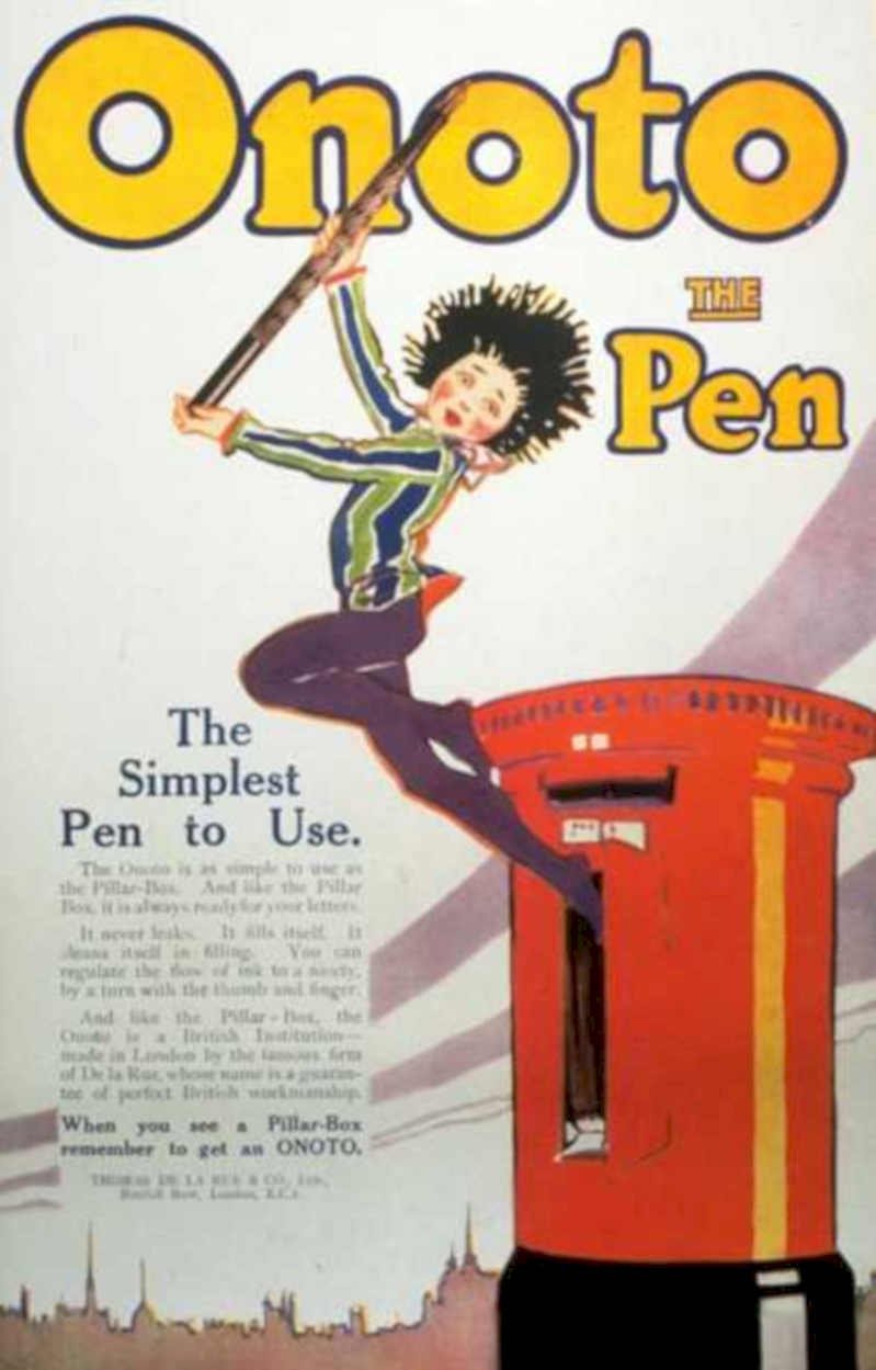 Onoto Pen Post Vintage Retro Advert Ads A4 Photo Print
