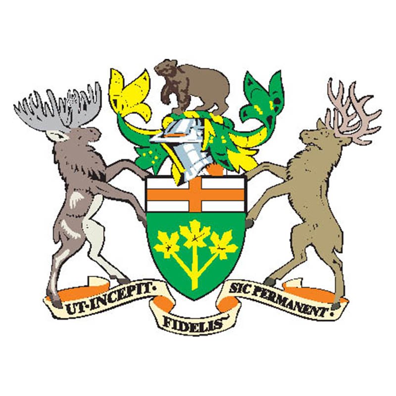 Ontario Prov Coat Of Arms N3953 A4 Photo Print