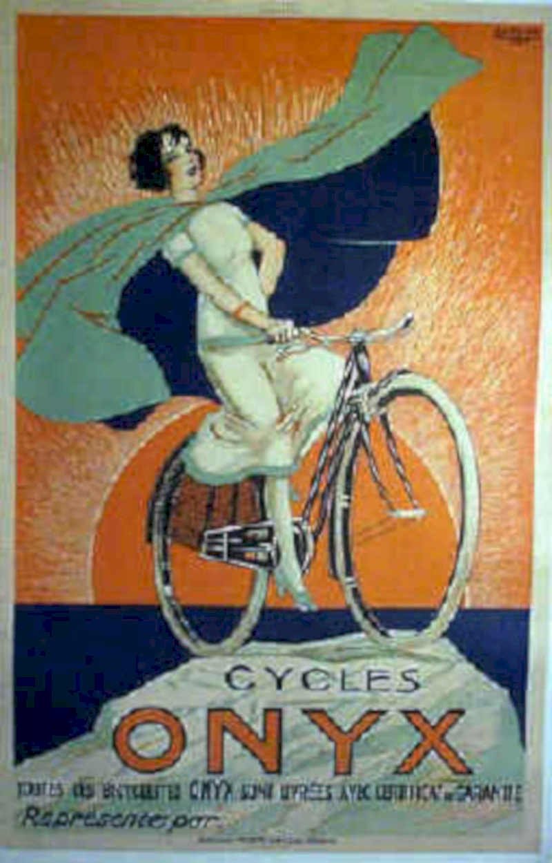 Onyx Cycles Vintage Retro Advert Poster A4 Photo Print