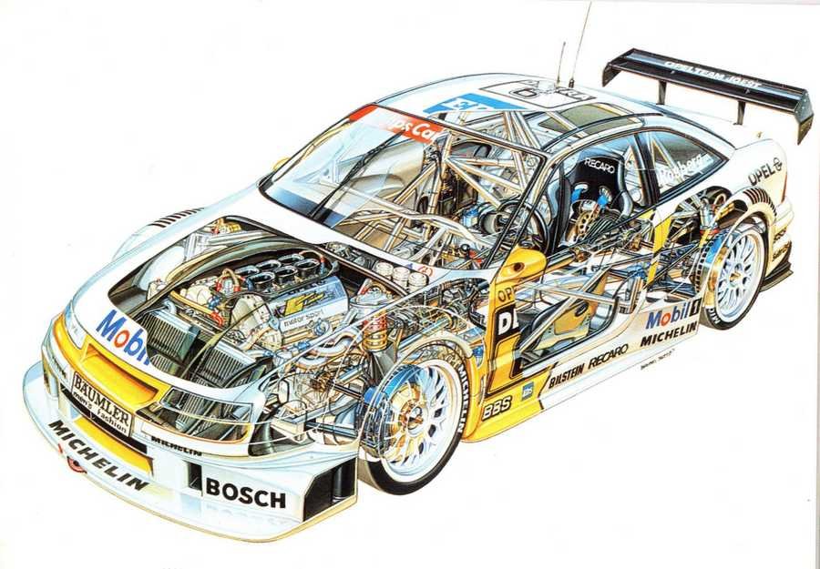 Opel Calibra DTM cutaway A4 Photo Print