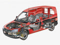 Opel Combo cutaway A4 Photo Print