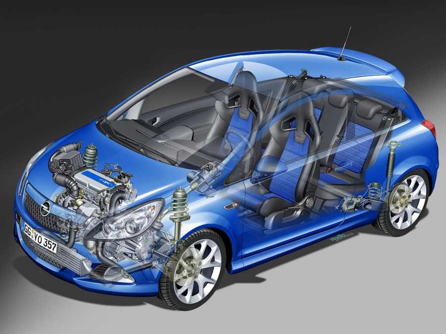 Opel Corsa D cutaway A4 Photo Print