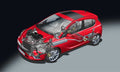 Opel Corsa E 2014 cutaway A4 Photo Print