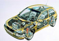 Opel Corsa cutaway A4 Photo Print