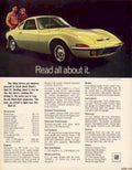 Opel Gt 1970 Vintage Retro Advert Ads A4 Photo Print