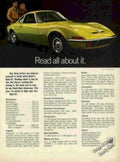 Opel Gt Buick Vintage Retro Advert Ads A4 Photo Print