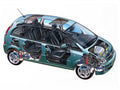 Opel Meriva cutaway A4 Photo Print