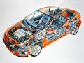 Opel Tigra cutaway A4 Photo Print