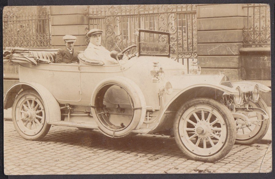 Open Topped Motor Car Chauffeur Driven Vintage A4 Photo Print