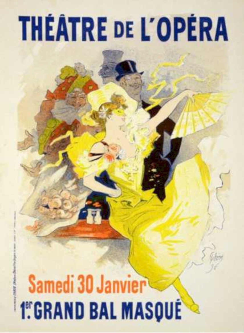 Opera Bal Masque Vintage Retro Advert Ads A4 Photo Print
