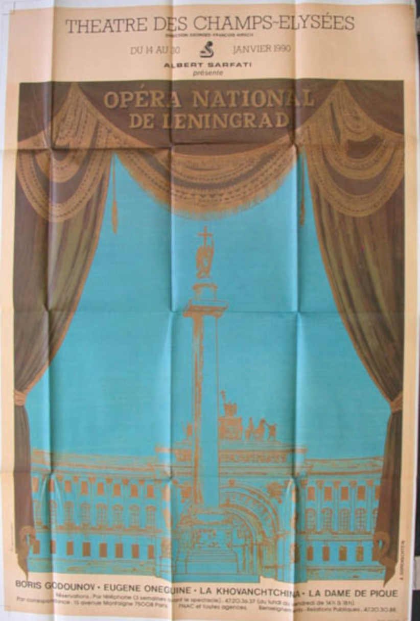 Opera Knlipperlicht Theatre Vintage Retro Advert Ads A4 Photo Print