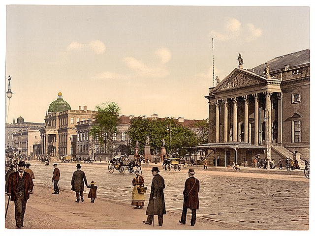 Opera Place Berlin Vintage A4 Photo Print