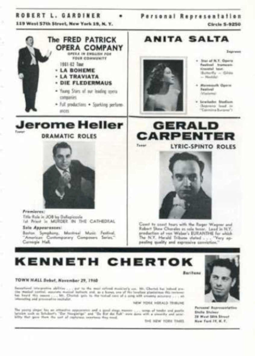 Opera Program 1952 Vintage Retro Advert Ads A4 Photo Print