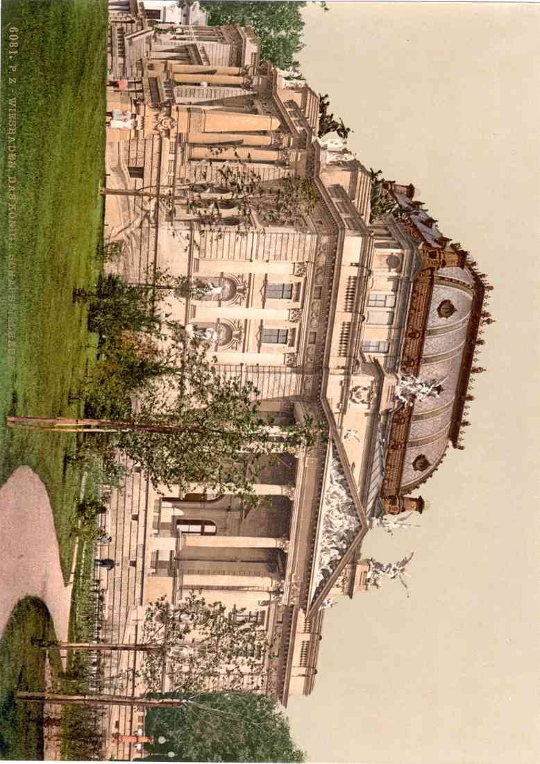 Opera house Wiesbaden Hesse Nassau Germany 00638u A4 Photo Print