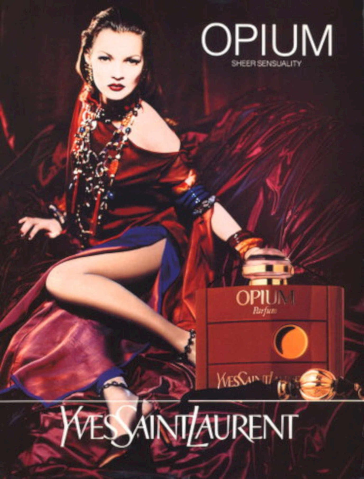 Opium Moss Ysl 1990s Vintage Retro Advert